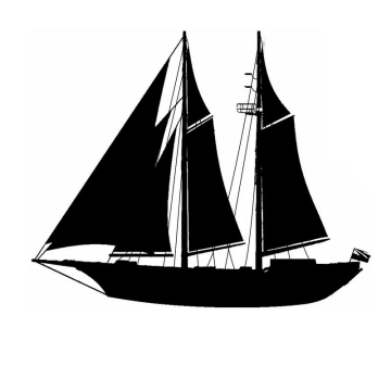 复古风格的帆船剪影4076353图片免抠素材