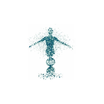 抽象DNA双螺旋结构组成的人体生命科学8512851图片免抠素材
