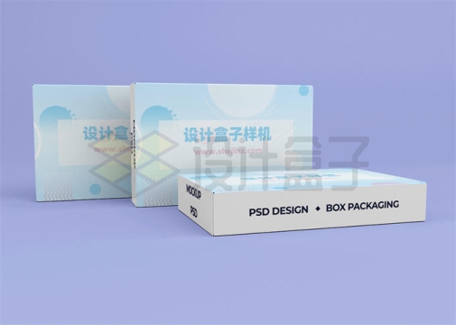 三个药品包装盒外包装广告设计样机模板3648366PSD免抠图片素材