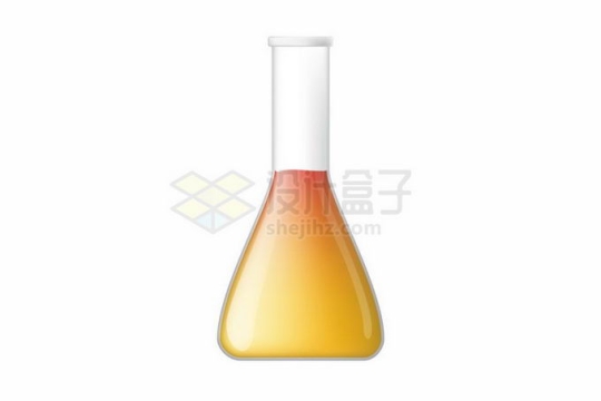 装满黄色液体的锥形瓶化学实验器材2711894矢量图片免抠素材