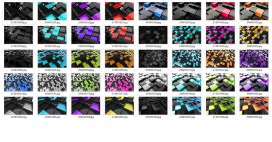 40张玻璃光泽的高清3D立方体背景图片素材免费下载