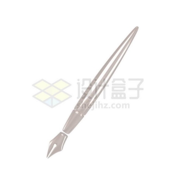 3D立体风格金属色钢笔模型7208141免抠图片素材