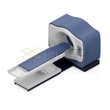 蓝色核磁共振仪医院设备3D渲染图9450092PSD免抠图片素材
