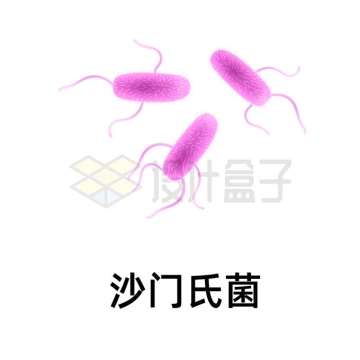 沙门氏菌是一种常见的食源性致病菌4285247矢量图片免抠素材