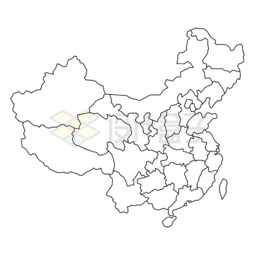 由线条组成的中国省级行政区地图2668006矢量图片免抠素材下载
