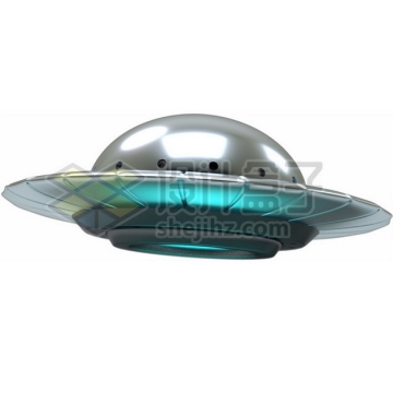 3D立体卡通飞碟UFO不明飞行物png图片素材134726