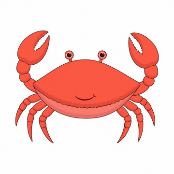 可爱的红色卡通螃蟹931387图片素材