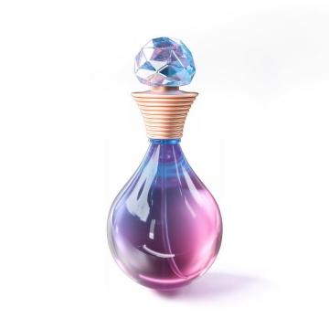 一瓶蓝紫色的香水瓶7428986免抠图片素材