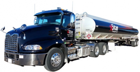蓝色槽罐车油罐车危险品运输卡车461205png图片素材