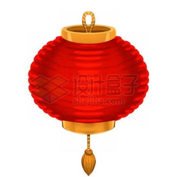 一盏圆形的大红灯笼3D模型3065018PSD免抠图片素材