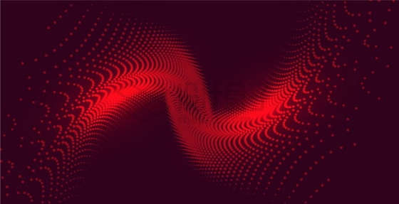 红色粒子量子波动抽象暗红色背景图4762952png图片素材