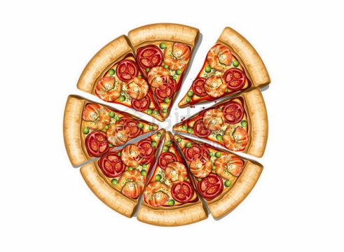 切好的披萨美味西餐美食1906428矢量图片免抠素材