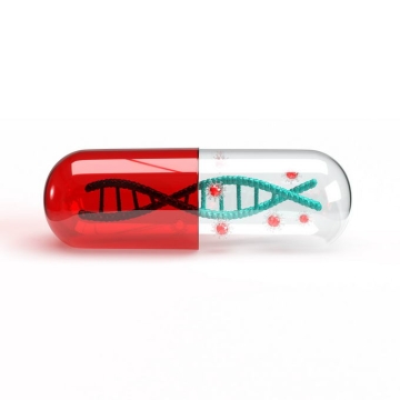 透明胶囊中的DNA和病毒7667088矢量图片免抠素材免费下载