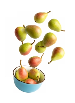 碗中飞起来的西洋梨美味水果9691945免抠图片素材