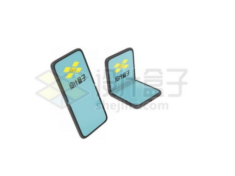 三星折叠手机Galaxy Z Fold3显示屏样机4053593免抠图片素材