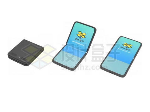 三星折叠手机Galaxy Z Fold3显示屏样机8409681免抠图片素材