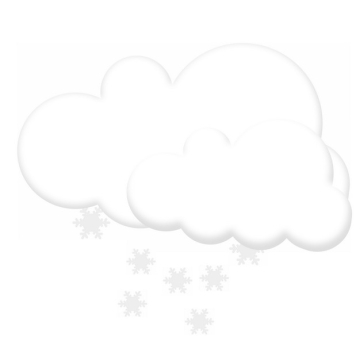 下雪天气预报白色文本框对话框127576PSD图片免抠素材
