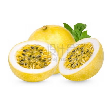 切开的黄色百香果美味水果8462502免抠图片素材