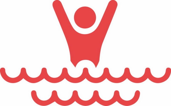 红色线条小人儿防溺水安全教育插画8265289png免抠图片素材
