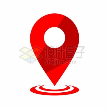 红色的地图定位标志8529276矢量图片免抠素材