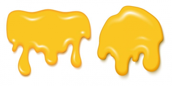 2款金黄色液体油滴蜂蜜图片免抠素材