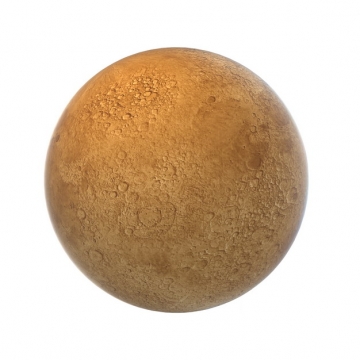 金色的火星或水星图片免抠素材708761