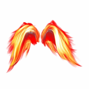 抽象火焰组成的天使翅膀798104png图片素材