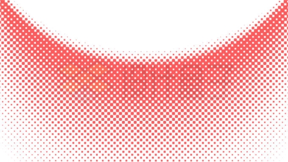 波普风格红色圆点组成的抽象弧形装饰5047428矢量图片免抠素材