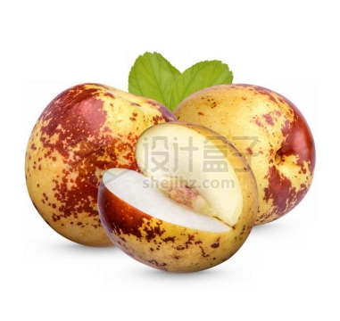 切开的冬枣美味水果1525543免抠图片素材