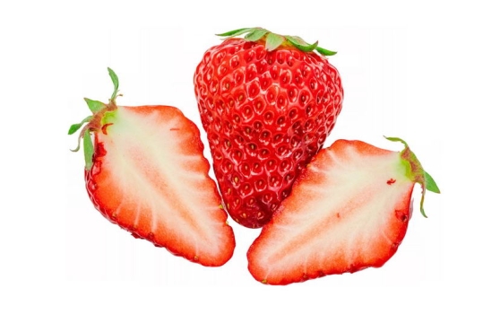切开的草莓美味水果6965462png图片免抠素材
