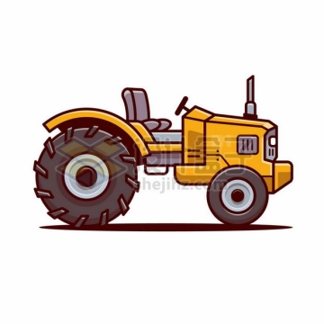 MBE风格黄色卡通农用拖拉机3269364png图片免抠素材