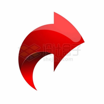 3D立体风格红色循环方向箭头7207859矢量图片免抠素材