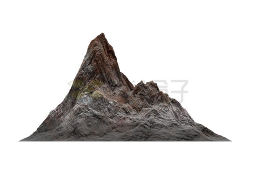 一座高高的山脉高山3D立体风格7275953PSD免抠图片素材