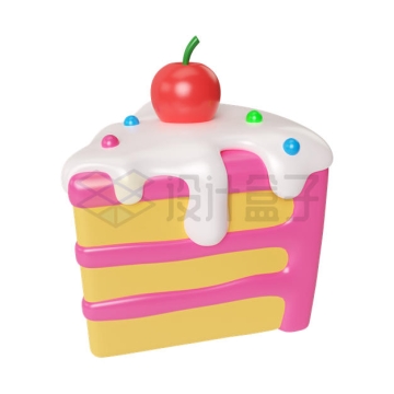 卡通奶油蛋糕美食3D模型5301349PSD免抠图片素材