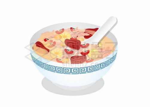 一碗八宝粥腊八粥腊八节中国传统美食4235300矢量图片免抠素材