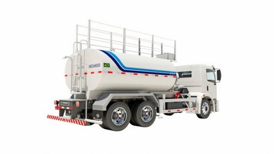 白色槽罐车油罐车危险品运输卡车特种运输车536835png图片素材