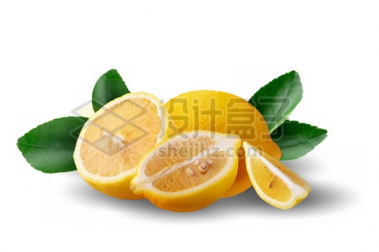 切开的黄柠檬285773psd/png图片素材