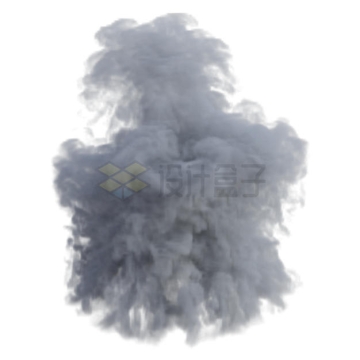 一股深灰色的浓烟烟雾效果3221732PSD免抠图片素材