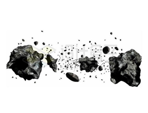 小行星带上密集的小行星和石块4861352png免抠图片素材