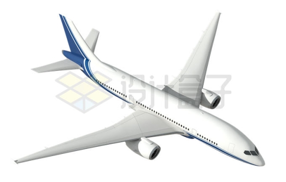 俯视视角双引擎客机C919/A320/B737大飞机1311294PSD免抠图片素材