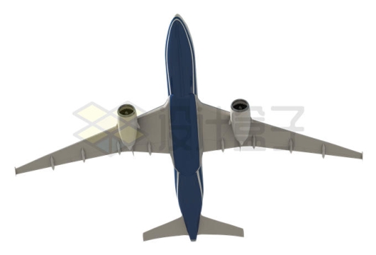 仰视视角双引擎客机C919/A320/B737大飞机从头顶飞过3012540PSD免抠图片素材