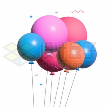 飘舞的彩色气球4766064矢量图片免抠素材