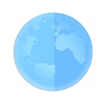 蓝色的地球水晶按钮375595PSD图片免抠素材