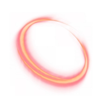 流光溢彩的红黄色圆环发光效果2436984免抠图片素材