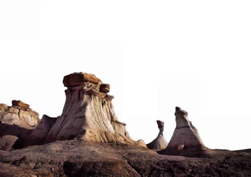 干旱地区的石头山上的石柱5294036png免抠图片素材