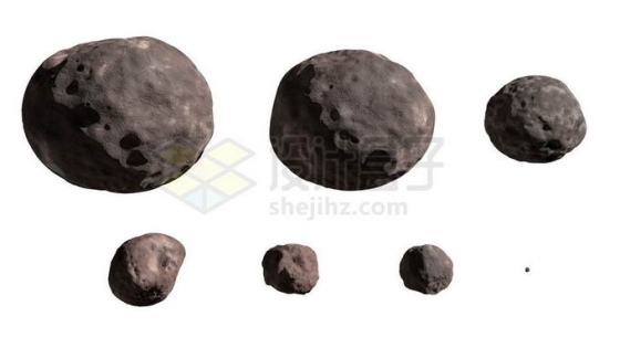 各种大小的小行星6457183png免抠图片素材