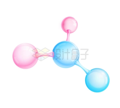 水晶小球组成的分子结构示意图8522836矢量图片免抠素材