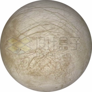 木星卫星木卫二表面细节图png免抠高清图片素材