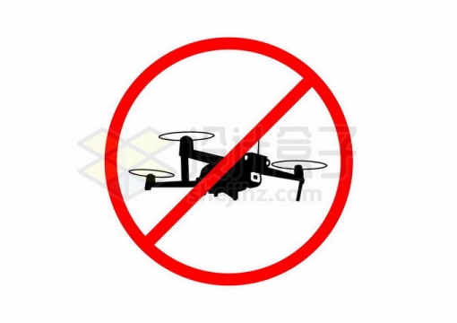 禁止使用无人机警告牌1640692矢量图片免抠素材