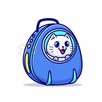 卡通宠物猫背包太空舱宠物用品6913963矢量图片免抠素材